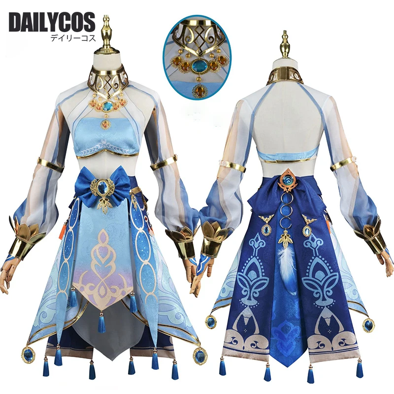 

Dailycos Nilou Genshin Cosplay Costume Genshin impact Nilou Wig Dress Full Set Women Halloween Masquerade Cosplay Costume