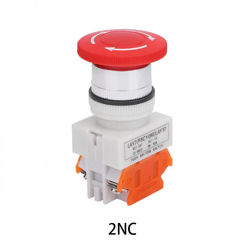 

Кнопочный переключатель аварийной остановки LA37 медный