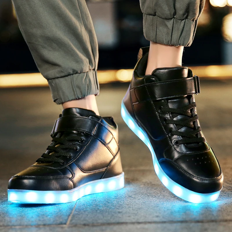Adult&Kids Light up shoes Light USB Charging Loop Fashion Sports Dancing Sneakers Luminous Sole for Women&Men Led Shoes