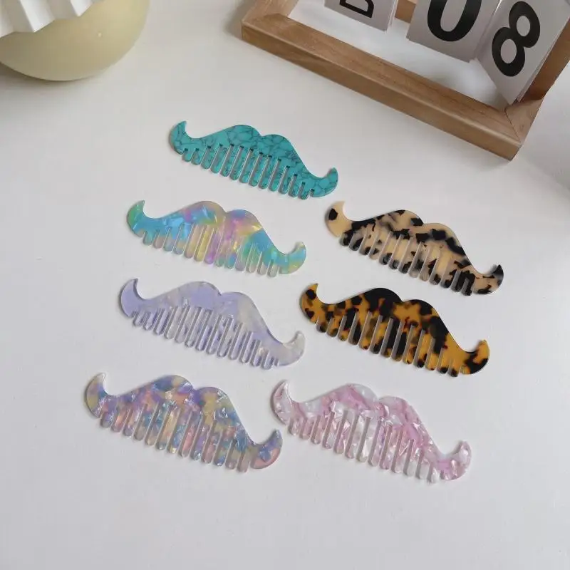 

Европейская и американская расческа, доска из уксусной кислоты, персонализированная Расческа для бороды, изысканная Антистатическая Женская расческа для волос