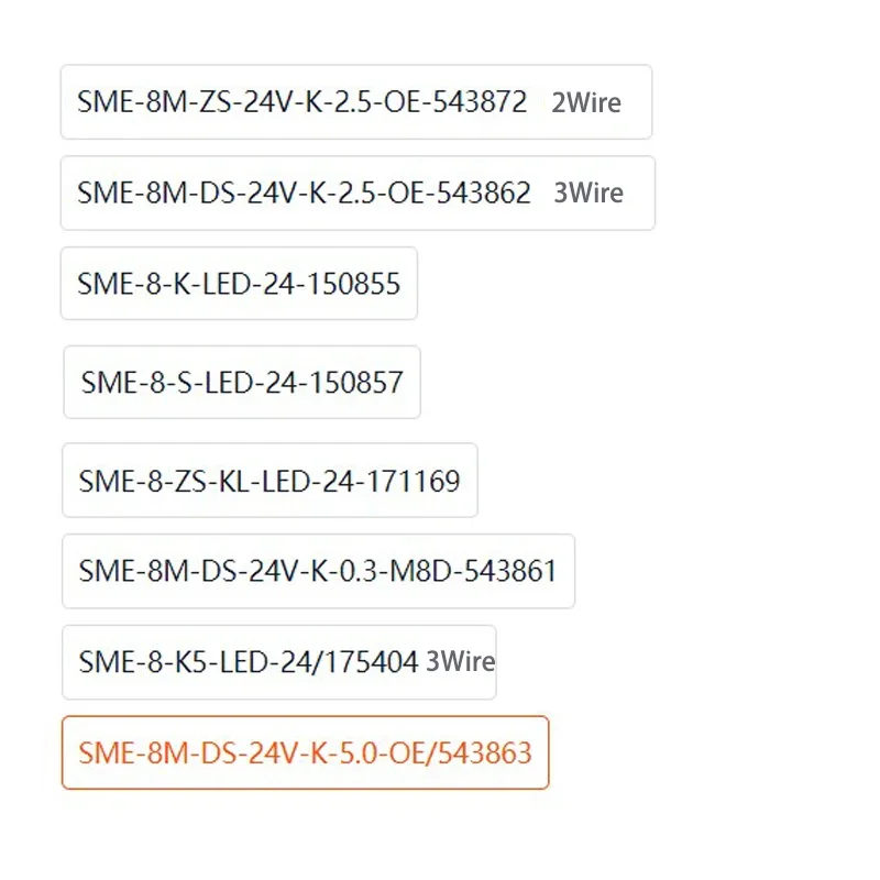 Магнитный переключатель пневматического цилиндра типа FESTO SME-8-K-LED-24