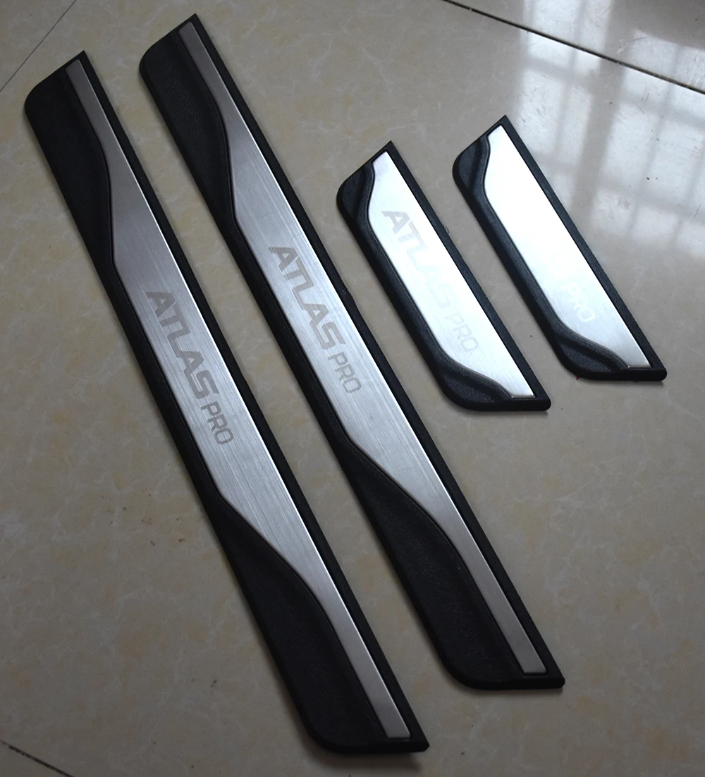 

Для GEELY ATLAS PRO 2023 ATLAS Накладка на порог автомобильной двери защитная накладка на педаль защитная накладка из нержавеющей стали автомобильные аксессуары