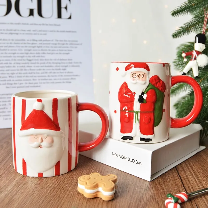 

Кружка с рисунком рождественской елки для девочек, кружка для завтрака, кофе, молока, керамическая с ручкой, рождественский подарок, посуда для напитков, Новогодний подарок