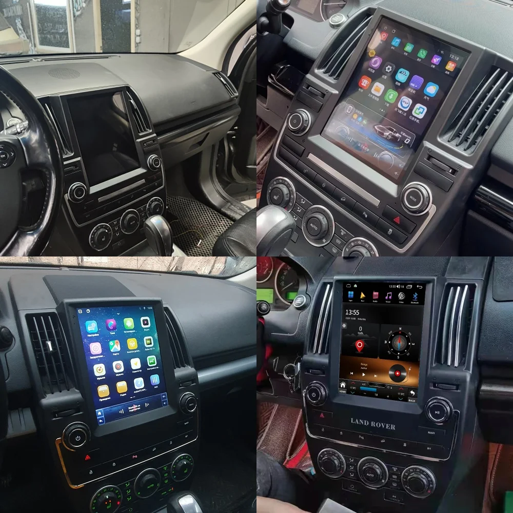 Мультимедийный плеер в стиле Tesla на Android для Land Rover Freelander 2 2005-2015 головное