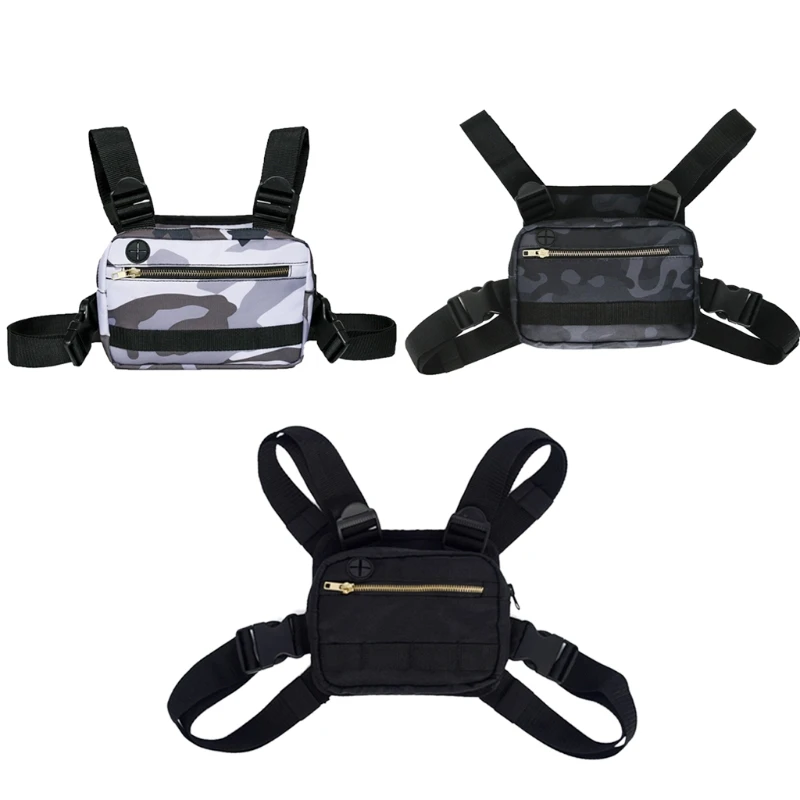 

Chest BagMen Vest Streetwear Bag Waist Pack Unisex Chest Rig Bag