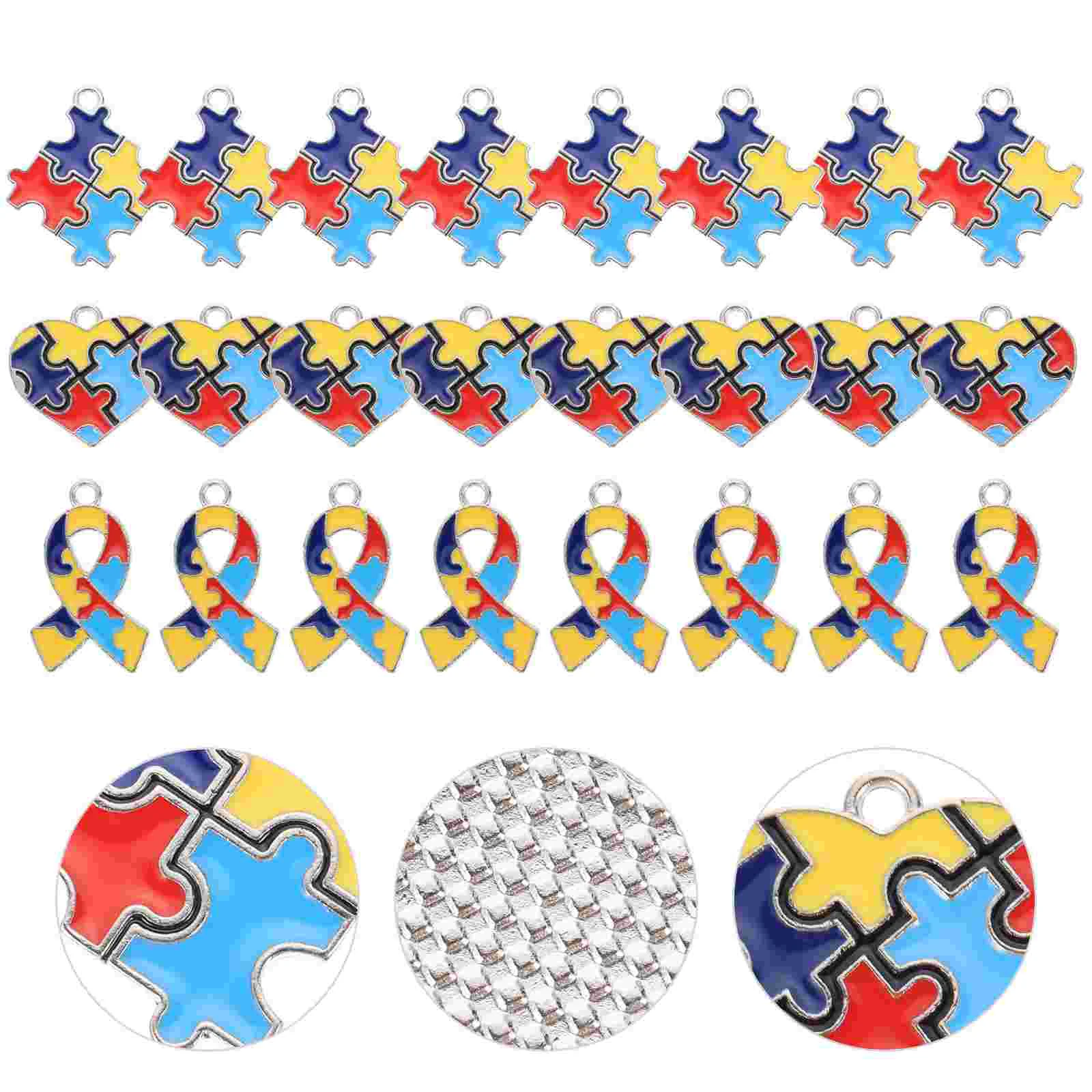 Подвеска с аутизмом декоративные подвески материалы для изготовления ювелирных