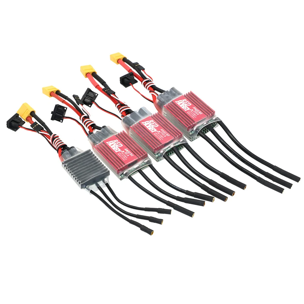 Фото RedHobby AM32 60A 80A 160A 200A Бесщеточный ESC для программирования 2-6S BEC 6V/2A 6V/5A для 1/10 1/8 RC Гусеничный автомобиль Axial TRX SCX10 TRX4 №5