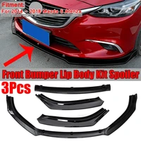 3pcs car front bumper splitter lip diffuser spoiler cover trim for mazda 6 atenza 2014 2018 2019 2020 front bumper lip chin