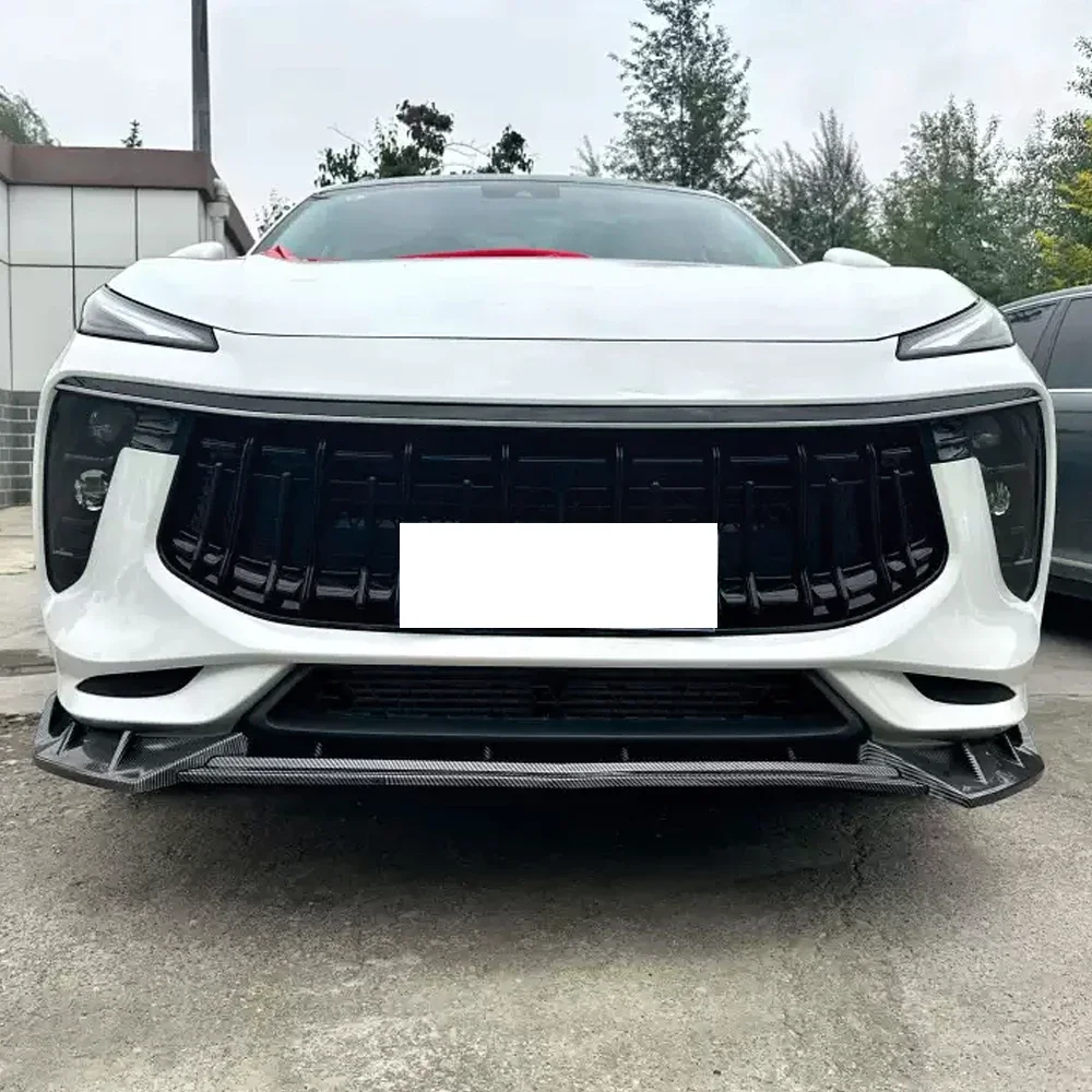 

For Dongfeng t5 evo 2023-2024 Car Front Bumper Lip Body Kit Spoiler Splitter ABS Deflector Canard Bar Guard Auto Chin