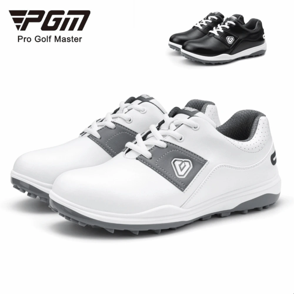 PGM Women Spikeless Golf Shoes Anti Slip Waterproof Breathable Lace-up Casual Sneakers Sports Lady Golf Shoes XZ209