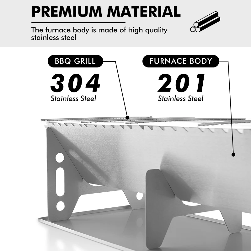 Портативная дровяная плита KingGear