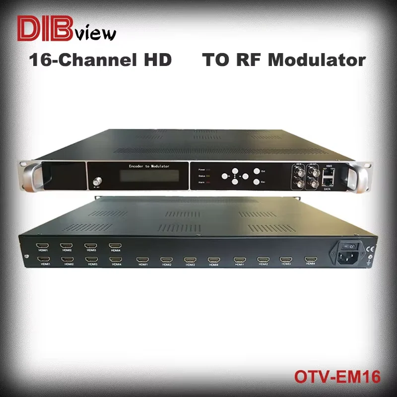 Многоканальный кодер HD H.264 OTV-EM16 с до 16-канального входа HDMI для модулятор