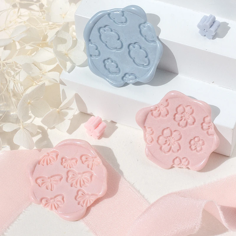 

Cute Cloud Snowflake Wax Seal Stamp DIY Chocolate Sakura Postage Stamps Seals Envelope Wedding Card Making Hobby Craft Decor