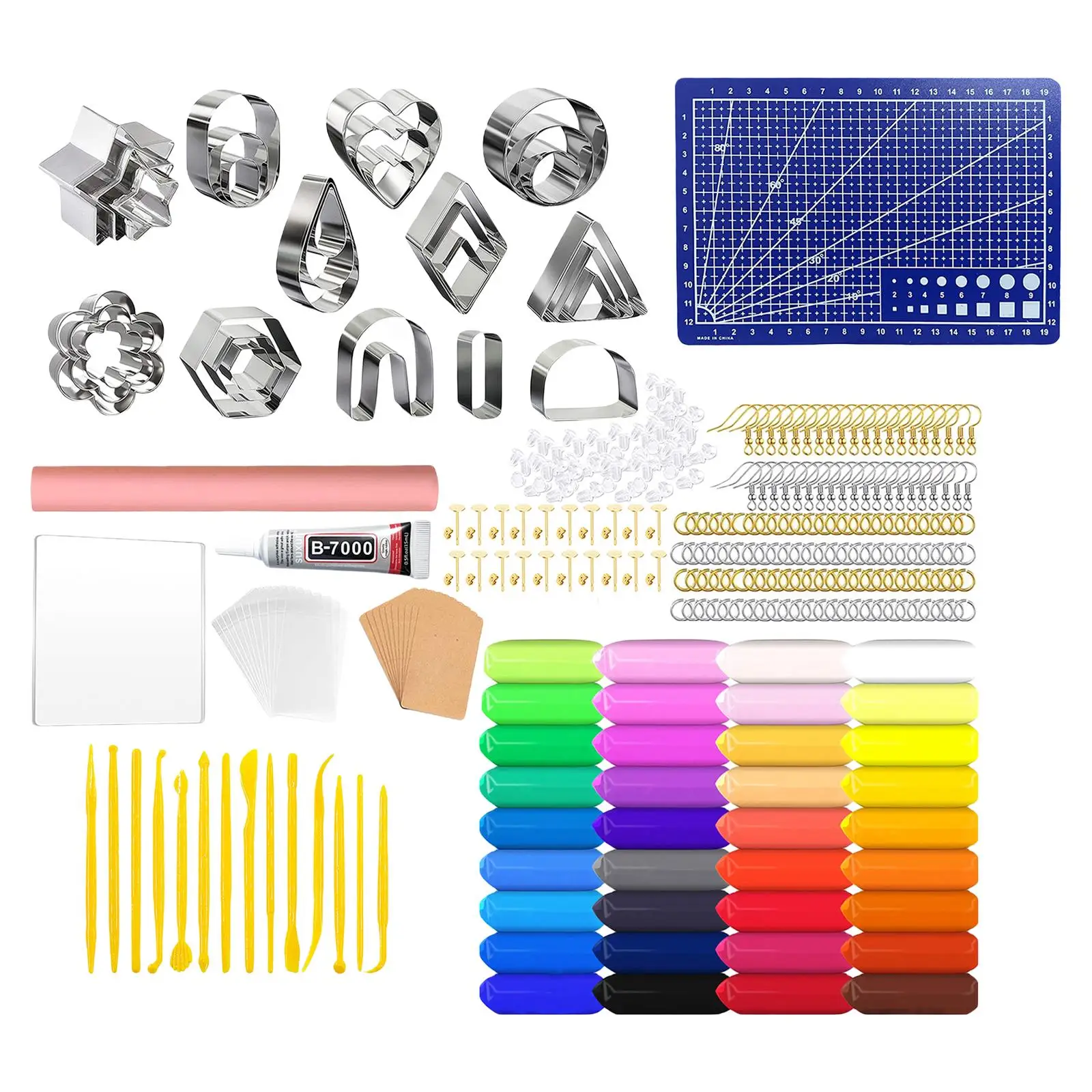 

364 шт., полимерные застежки для сережек