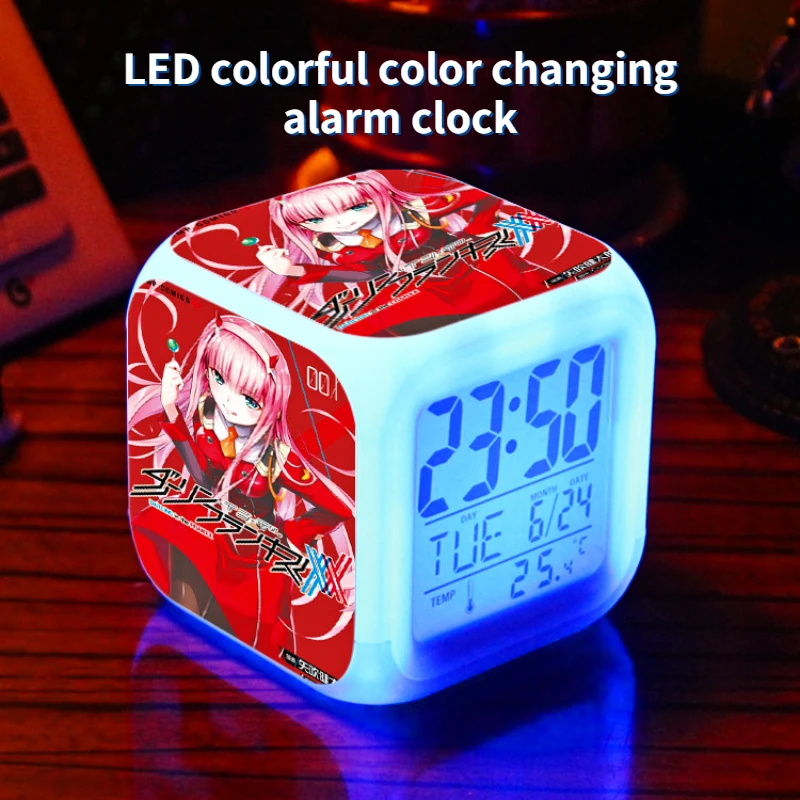 

LED Colorful Color Changing Alarm Clock, Digital Smart Alarm Clock, Desktop Clock, Home Decoration, Children's Gift,Silent Clock