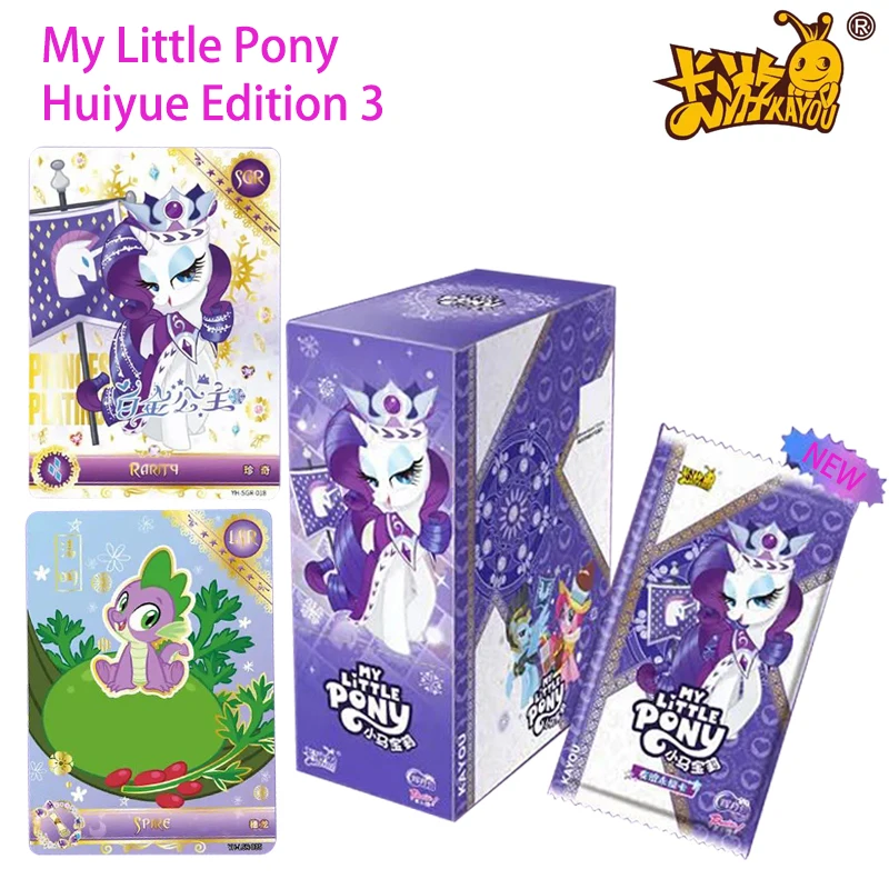 

New Original Kayou My Little Pony Card Huiyue Edition SC SGR LSR Twilight Sparkle Rare Bronzing Collection Card Children's Gift