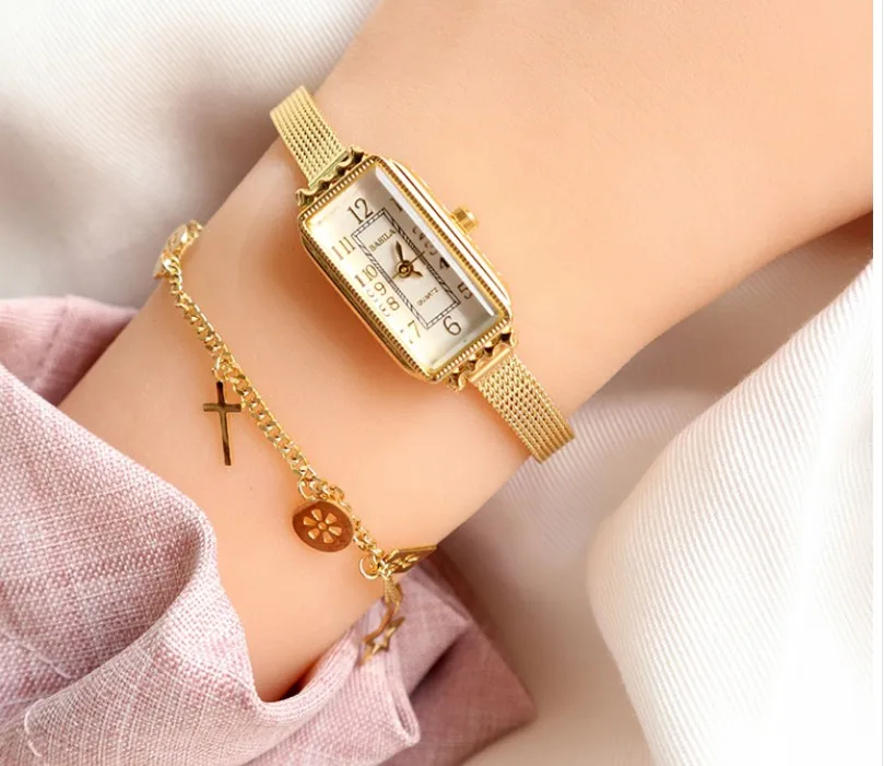 Новинка 2022 латунные Женские часы из 24-каратного золота вьетнамские Shajin в