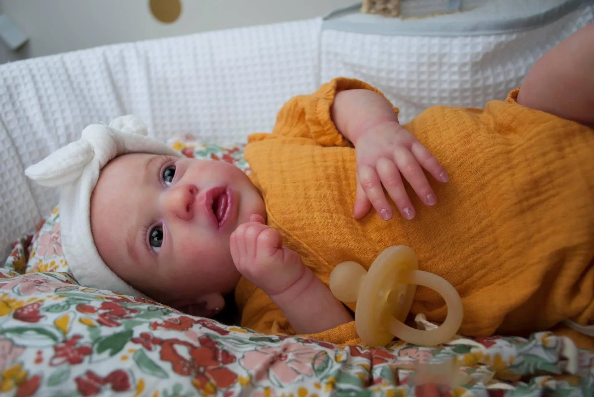 NPK 49 см новорожденная кукла-младенец Реборн фотосессия объемный тон кожи с