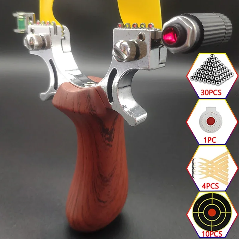 Рогатка Лазерная деревянная имитационная для охоты профессиональная на