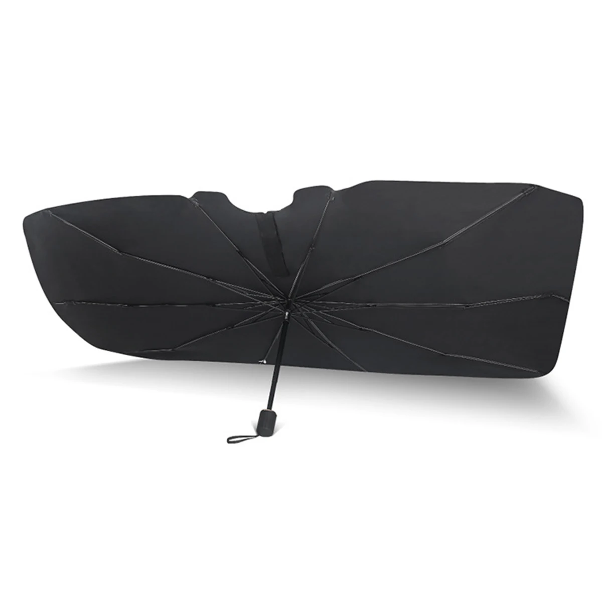 

New Car Windshield Sun Shade Umbrella 360° Rotation Foldable Front Windscreen Sun Shade Protector 57x31 Inch Universal