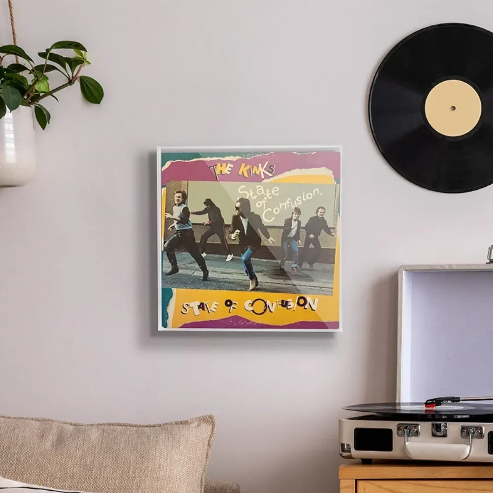 Прозрачные настенные полки для хранения вещей акриловые дисплеев LPs современные