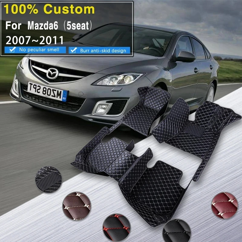 

Car Floor Mats For Mazda6 Mazda 6 Atenza GH 2007~2011 Anti-dirt Pads Car Mats Full Set Waterproof Floor Mats Rug Car Accessories