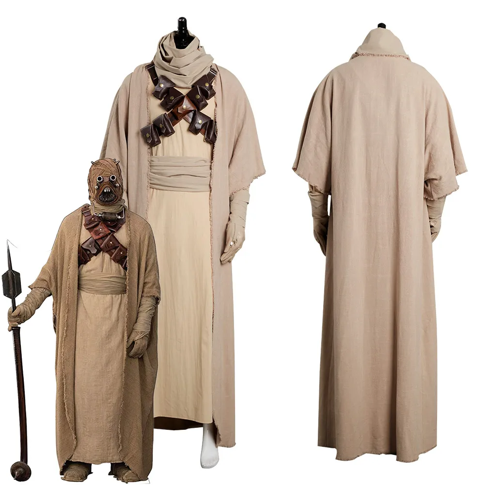 

Tusken Raider Sand People Cosplay Costume Halloween Carnival Outfits Uniform Cap Suit