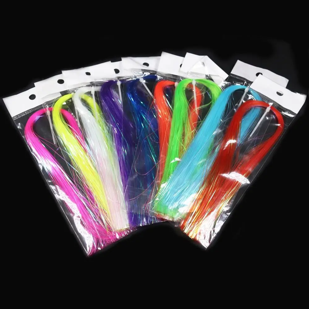 

Tinsel Streamer Fishing Lure Fly Fishing Flash Jig Hook Streamer Fly Tying Tinsel Fly Tying Materials Assist Hooks Line