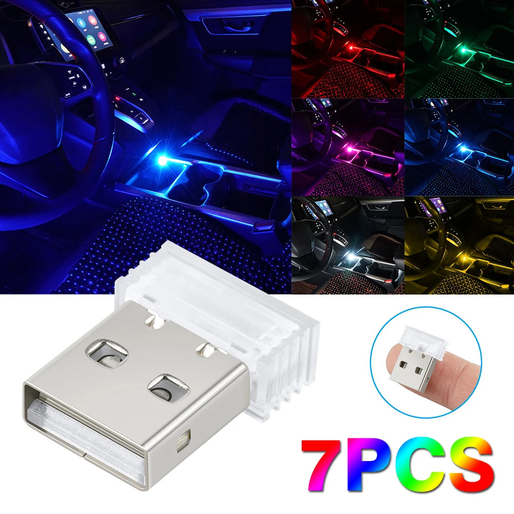USB фонарь для внутренней атмосферы автомобиля портативный автомобильный внешней