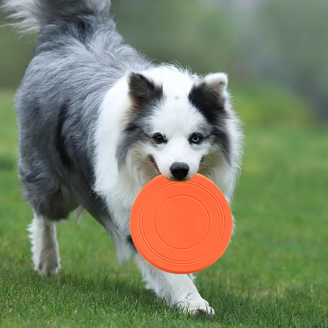 1pcs Soft Non-Slip Dog Flying Disc Silicone Game Frisbeed Anti-Chew Dog Toy Pet Puppy Training Interactive Funny Dog Supplies 4