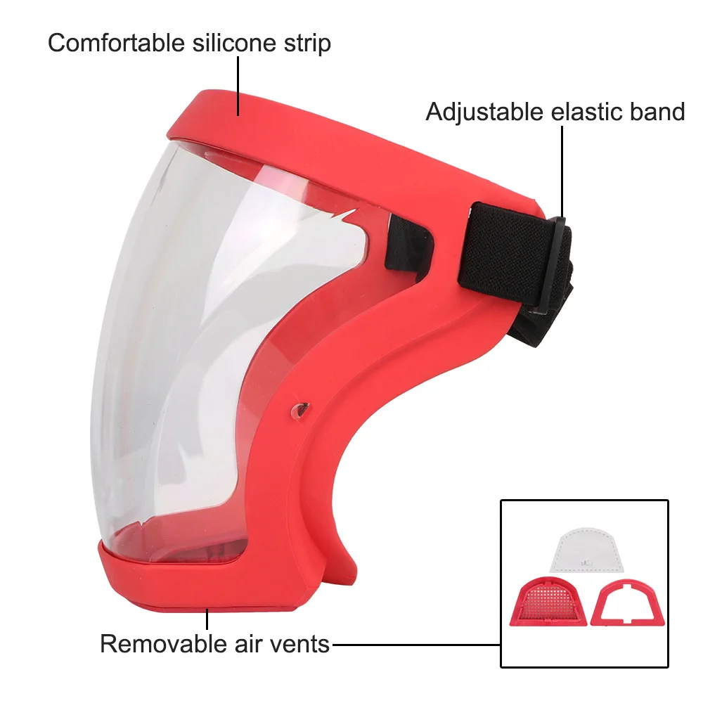 

Full Face MaskSafety Mask with Filthers Oil-splash Proof Eye Facial Anti-fog Head Cover Work Protection Glasses Work Protection