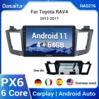 Автомагнитола Dasaita для Toyota, мультимедийный проигрыватель на Android 10, 11, 10,2 дюйма, с GPS-навигацией, для Toyota RAV4, 2012-2017 гг.