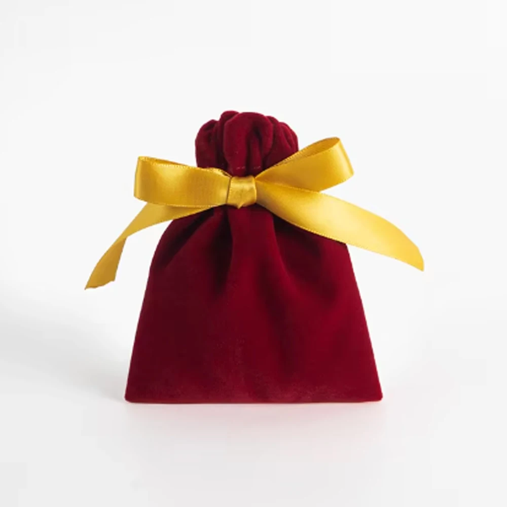 

Набор из 10 бархатных сумок с бантом Weikende