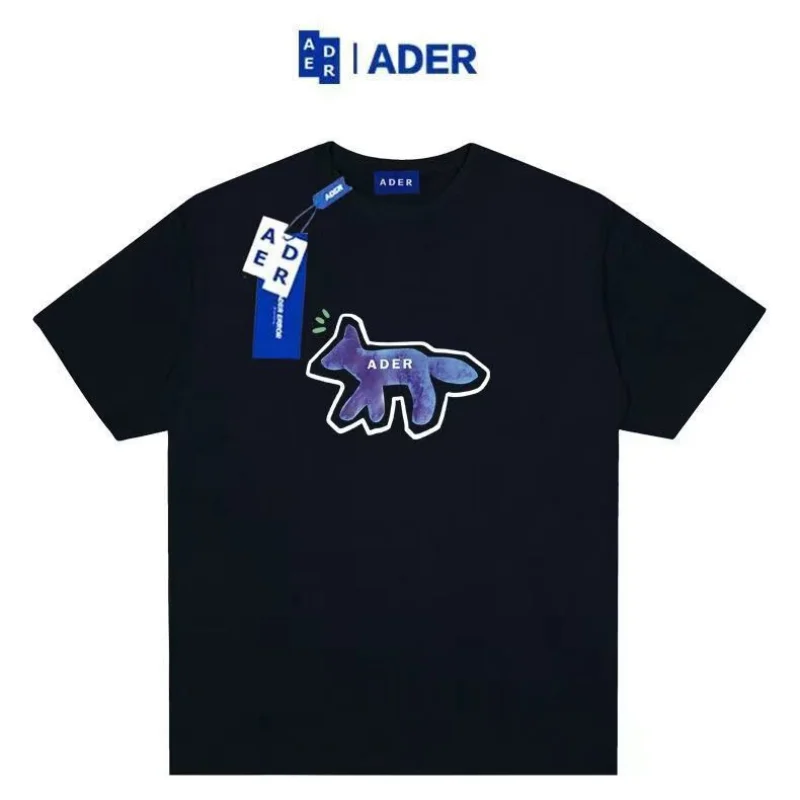 

ADER ERROR-Camiseta holgada de manga corta para mujer, Camiseta holgada de media manga con letra limitada de marca de moda