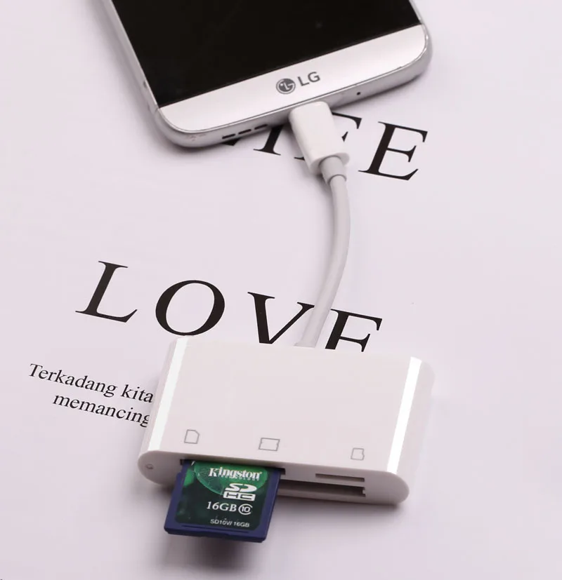 Кардридер с Type C на SD TF MicroSD SDHC CF OTG адаптер для Ipad Pro Macbook Huawei P40 P30 Samsung |