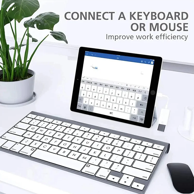 OTG USB-адаптер типа C к USB A для iOS в USB-конвертер Apple iPhone 16 15 14 13 12 Pro Max Мышь U-диск Камера