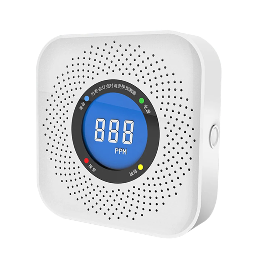 

Carbon Monoxide Warning Alarm Detector Screen Display CO Level Monitor Alarm High Sensitive for Kitchen Warehouse Hotel