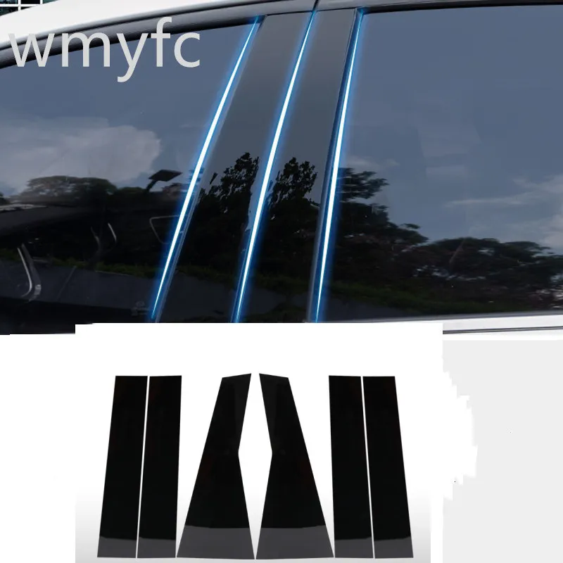 

6 шт., наклейка на окно и столб для Honda CRV 2007-2021 годов, Аксессуары для автомобилей