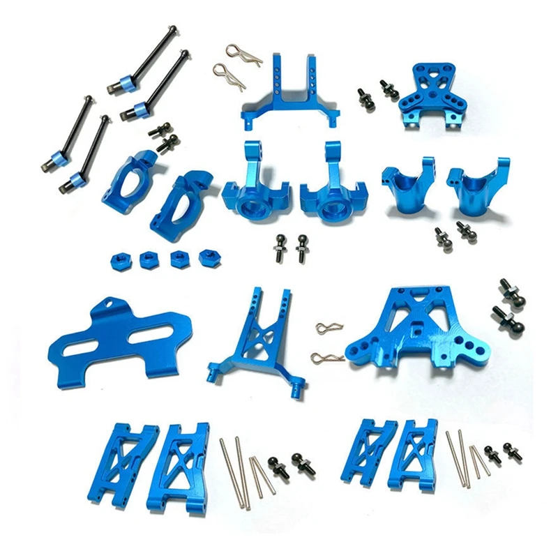 Metal Upgrade Parts Kit Caster Block Steering Blocks Suspension Arm For Traxxas Latrax Teton 1/18 RC Car