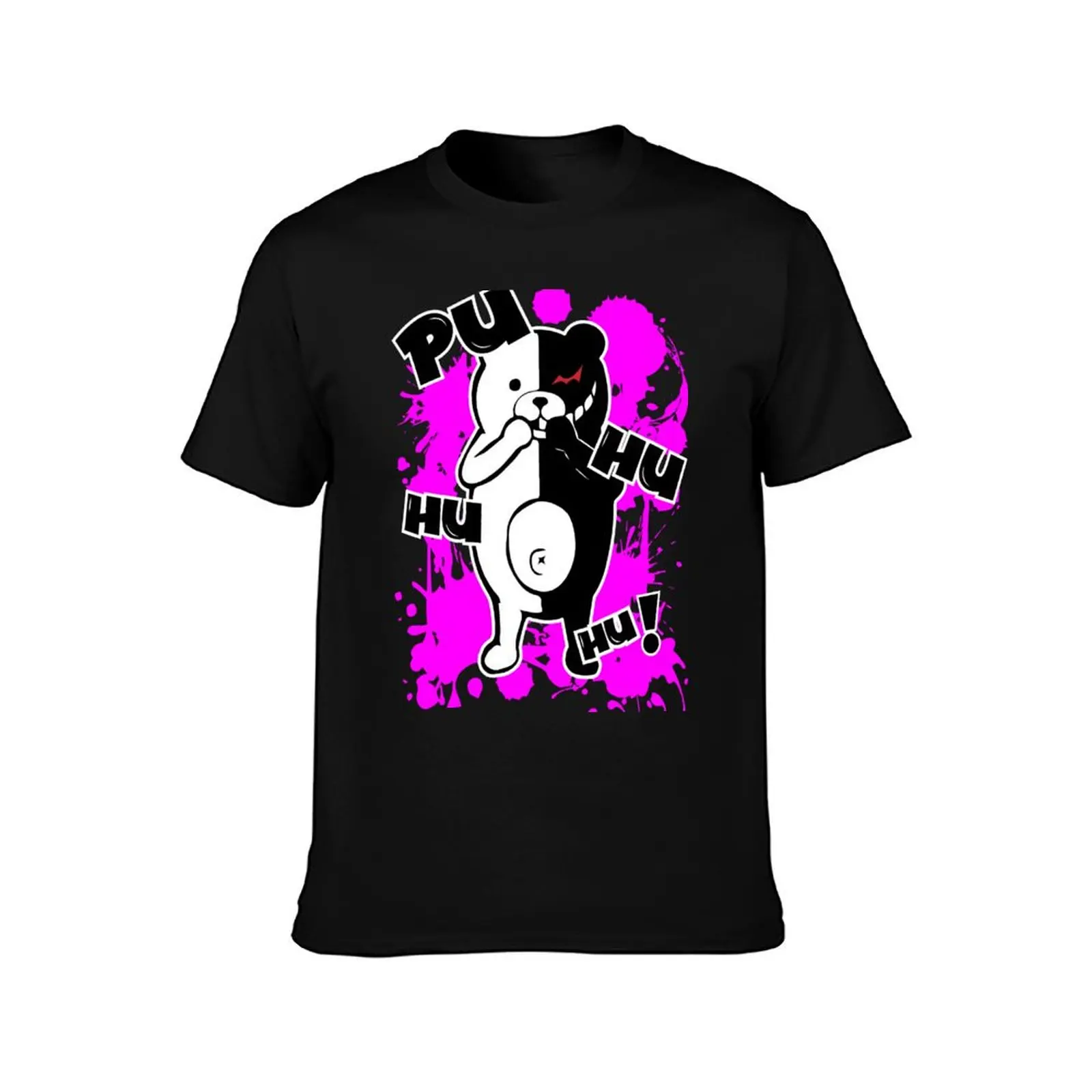 Фото Футболка Monokuma Danganronpa - Puhuhuhu, повседневная футболка на Хэллоуин №2