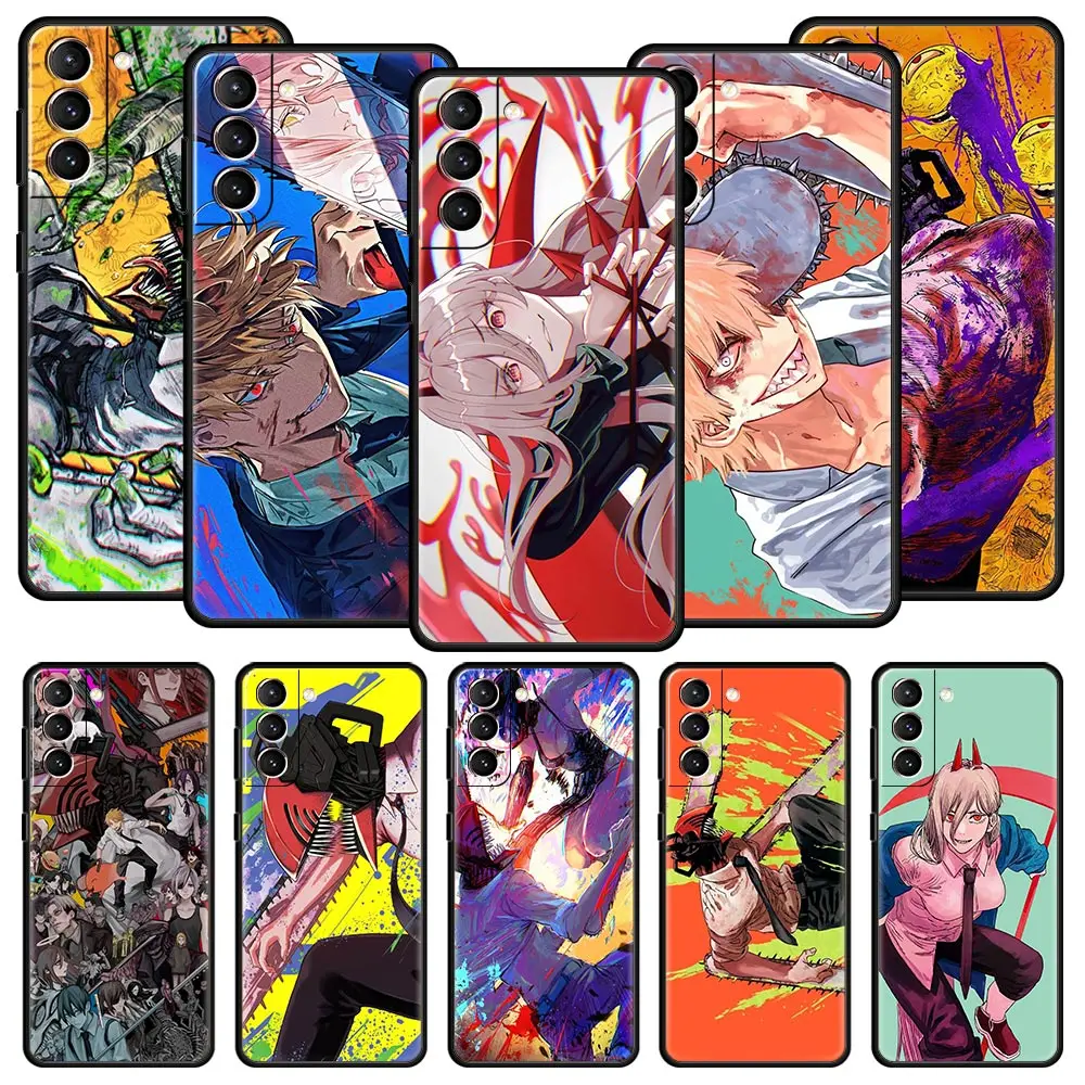 

Anime Chainsaw Man Pochita Denji Phone Case For Samsung Galaxy S23 S22 Ultra S20 S21 FE 5G S10 S9 Plus S10E S8 S7 Edge TPU Cover