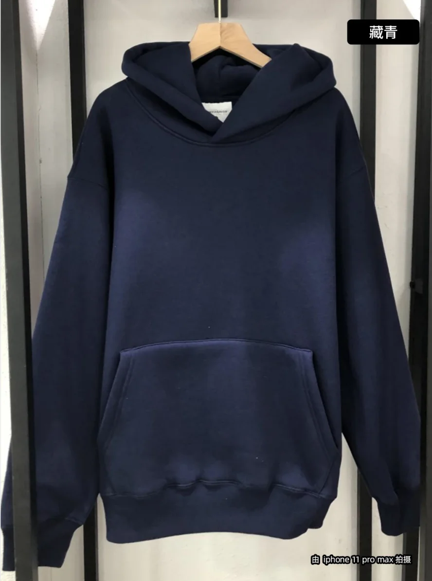 Пустые толстовки на заказ 500 г осенне-зимняя флисовая толстовка большого размера