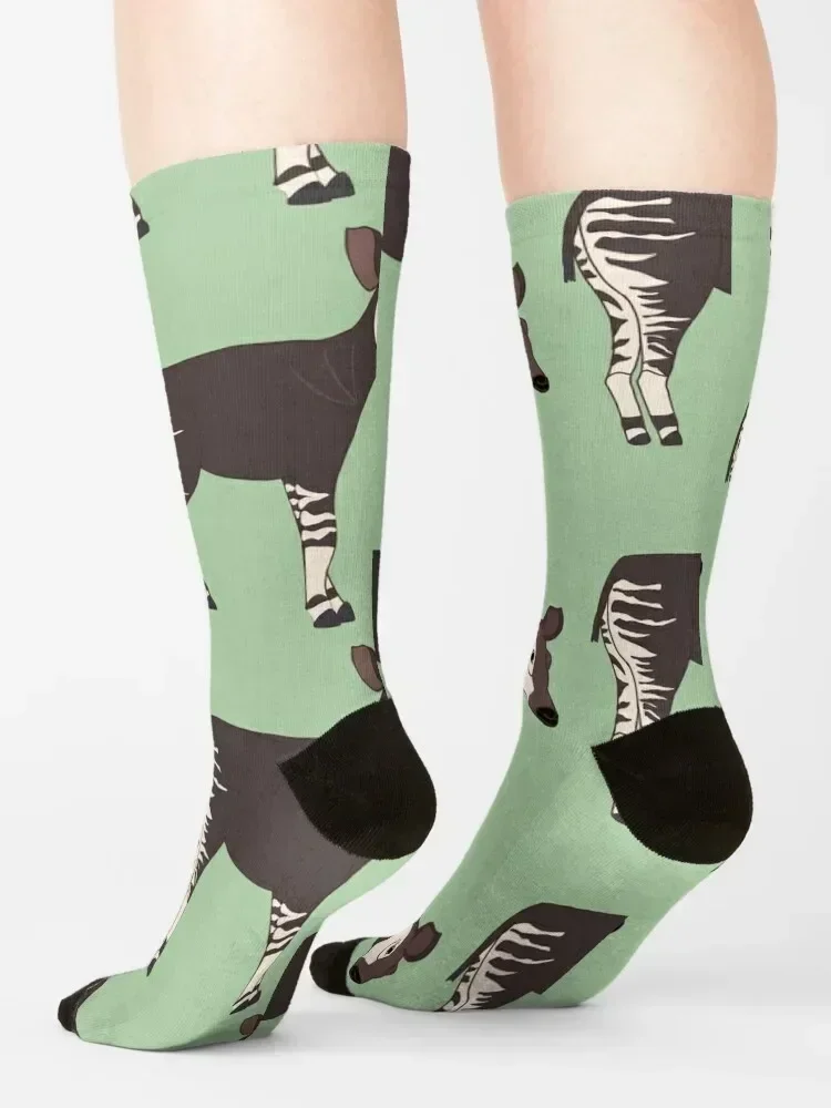 Okapi Side View - носки с героями мультфильмов баскетбольные спортивные чулки