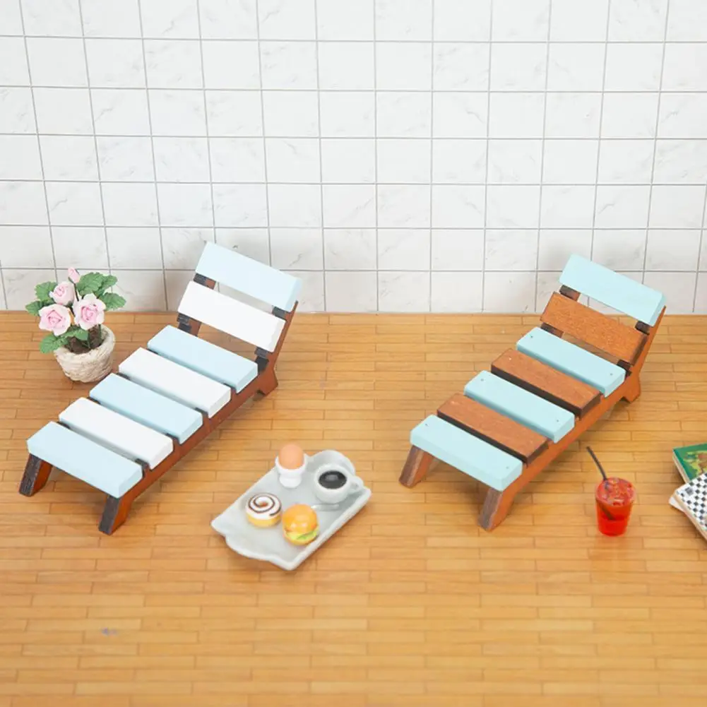 

Beautiful Dollhouse Furniture Beach Lounge Chair Dollhouse Beach Lounge Minimalistic Lovely