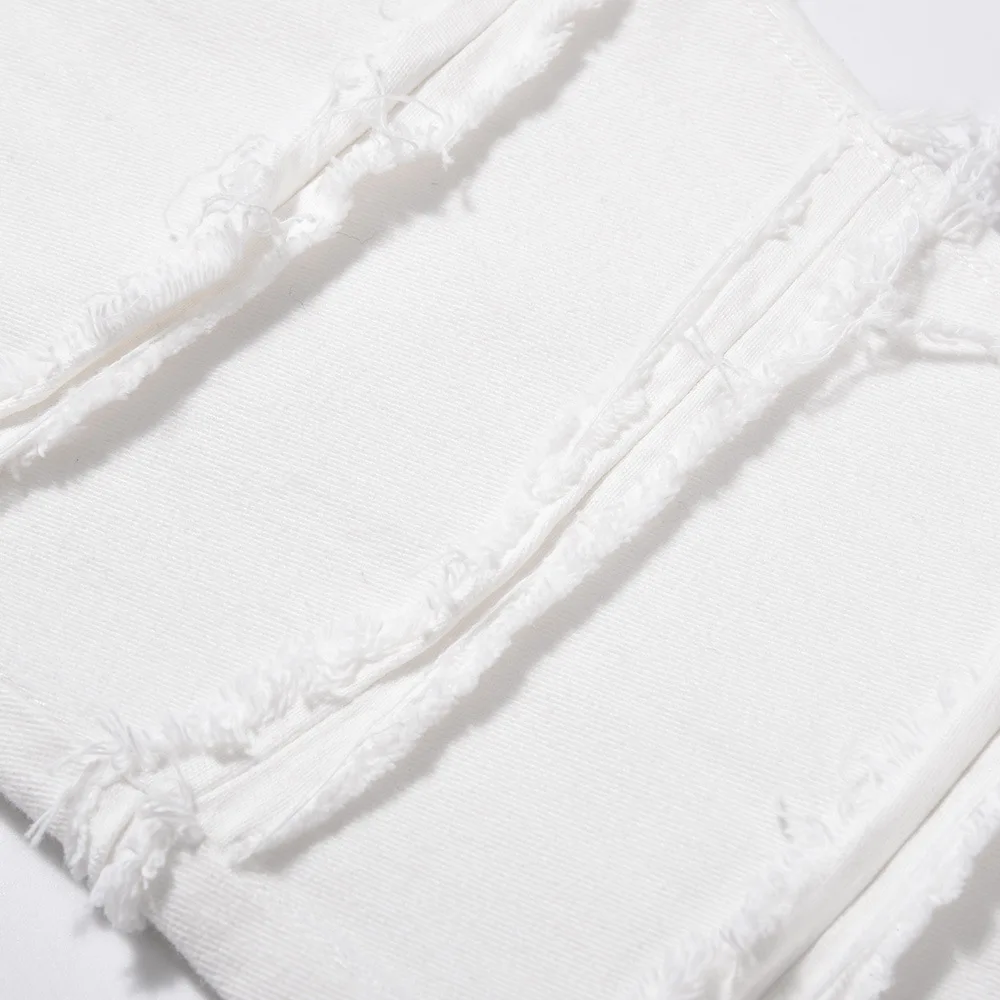 American High Street Personality Heavy Weight  Moustache Effect Jeans Men's Popular Loose Straight Hip Hop Retro Solid Jeans