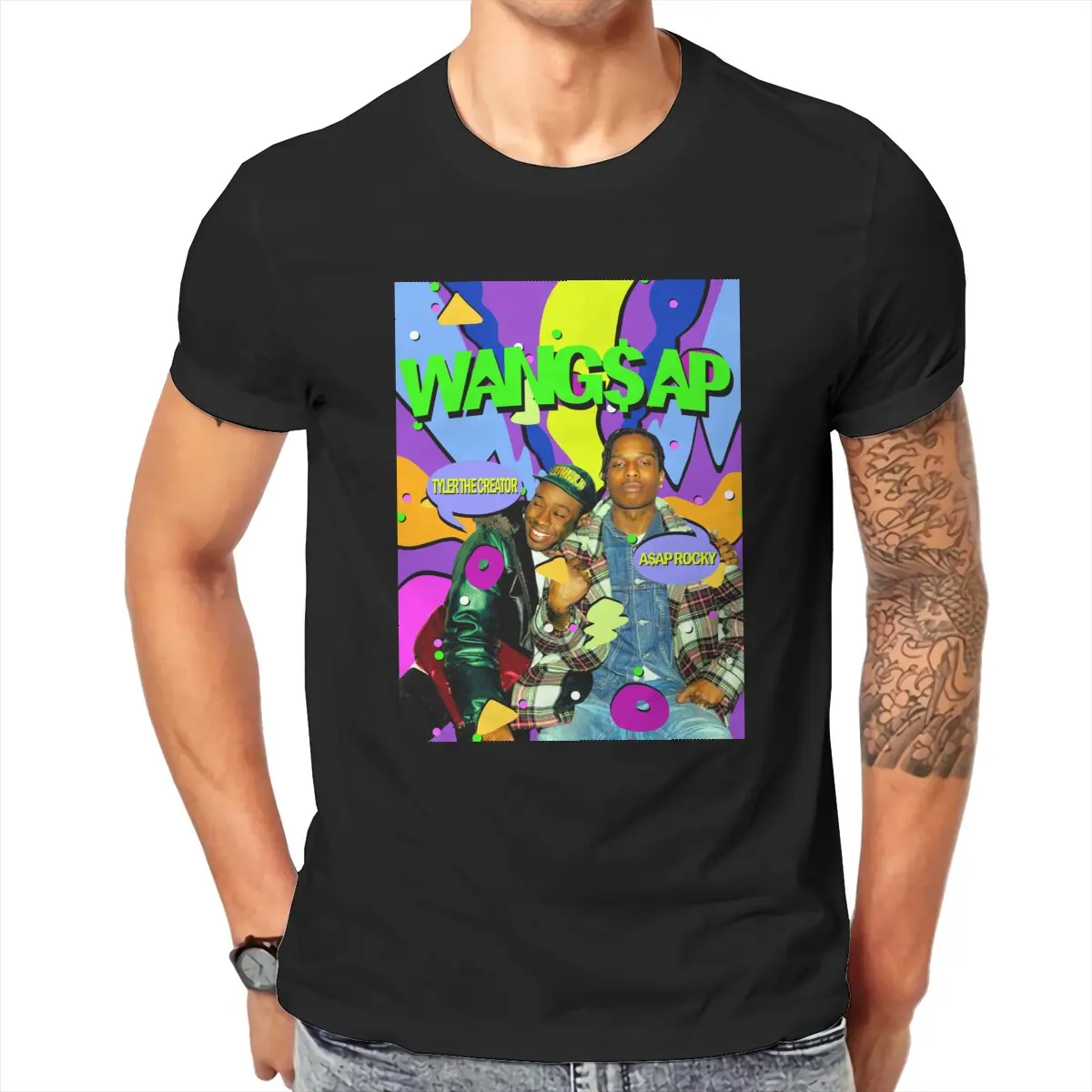 

Wangsap 90's Astroworld World Travis Scott Men's T Shirt Scorpion Rap Funny Tees Short Sleeve T-Shirt Cotton Gift Idea Clothing