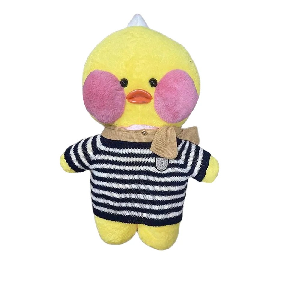 

80cm Cute LaLafanfan Duck Cafe Duck Plush Toys Kawaii Soft Stuffed Animal Hyaluronic Acid Duck Doll New Year Gift for Children