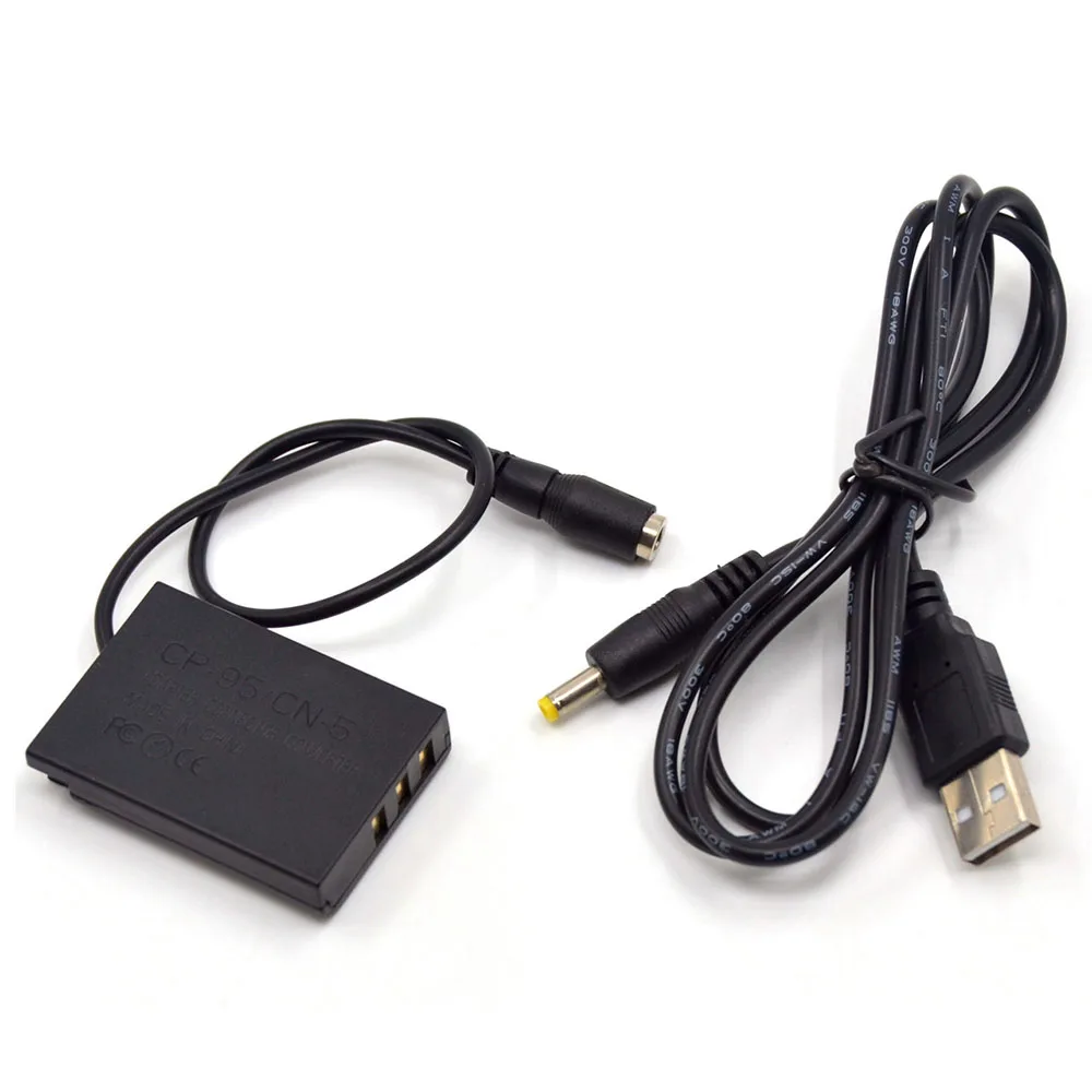 LAIMAIECO USB-кабель питания + CP-95 CN-5 DC Coupler NP-95 FNP-95 Фиктивный аккумулятор для Fuji FinePix F30