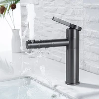 bathroom sink faucets 360 rotation spout short basin mixer tap hotcold faucet water taps crane brass gun gray