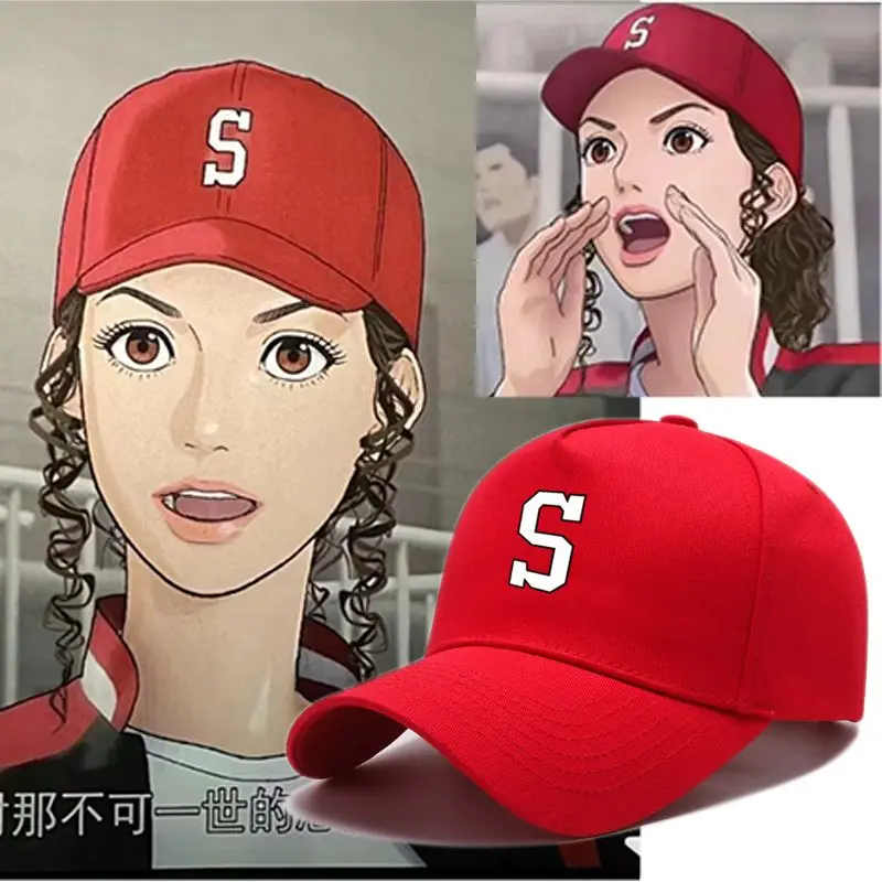 

Hat Kawaii Cartoon Slam Dunks Summer Sweet Sun Visor Hat Travel Creative Beach Hat Anime Cute Birthday Gift